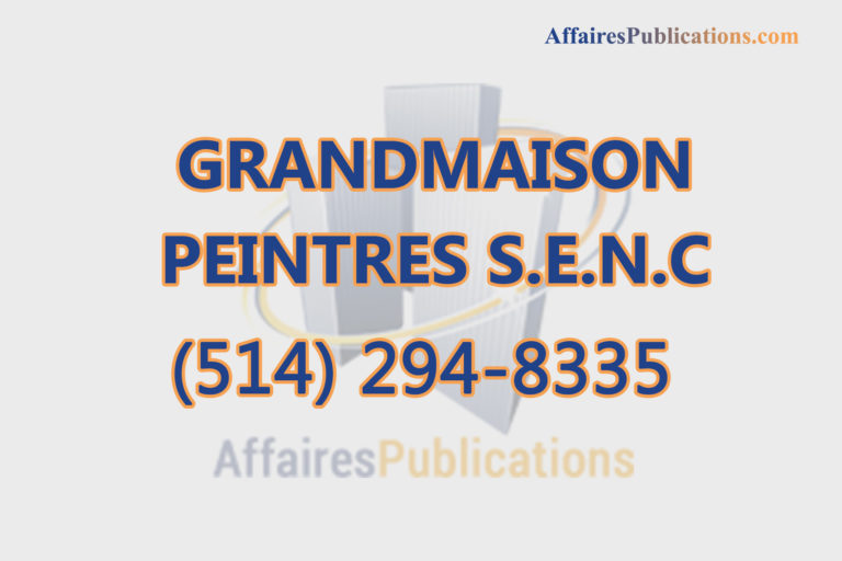 GRANDMAISON PEINTRES S.E.N.C