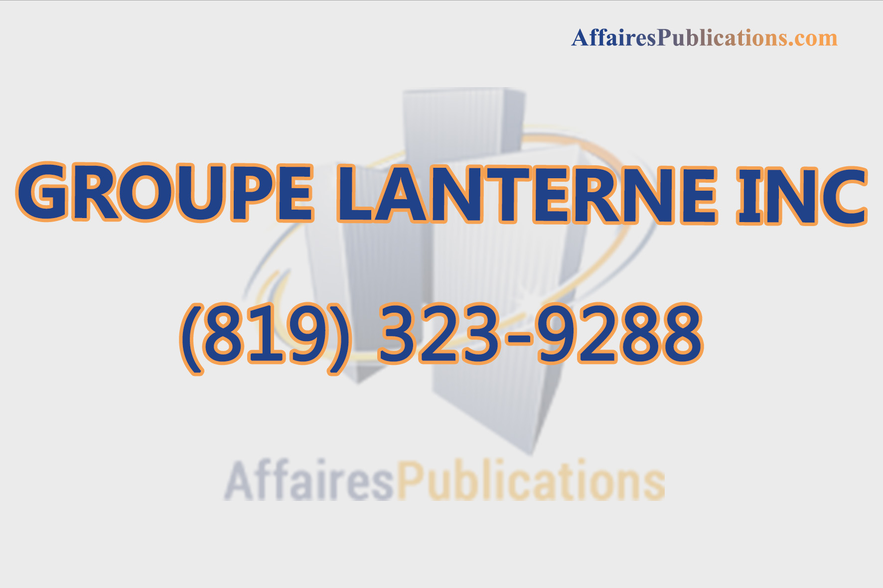 GROUPE LANTERNE INC