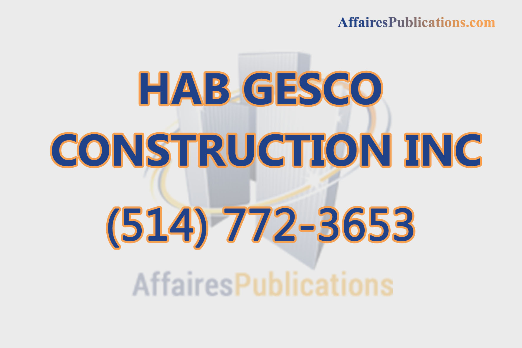 HAB GESCO CONSTRUCTION INC