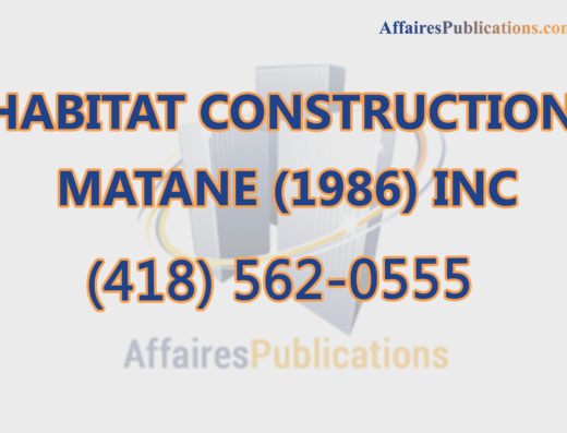 HABITAT CONSTRUCTION MATANE (1986) INC
