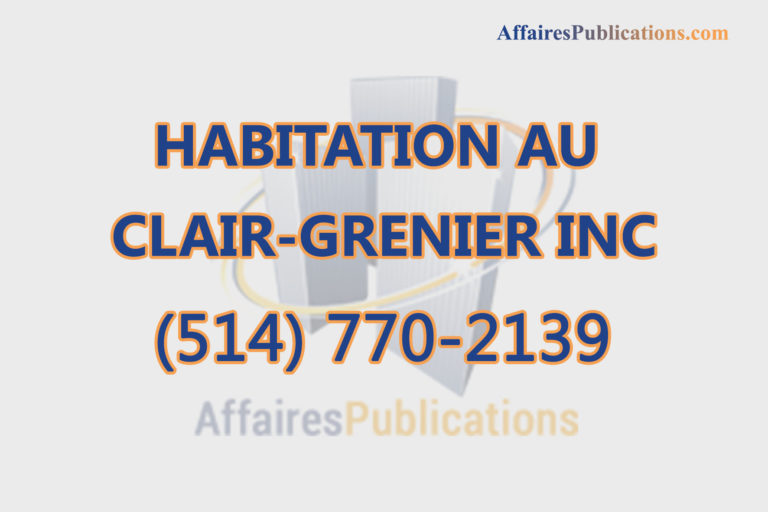 HABITATION AU CLAIR-GRENIER INC