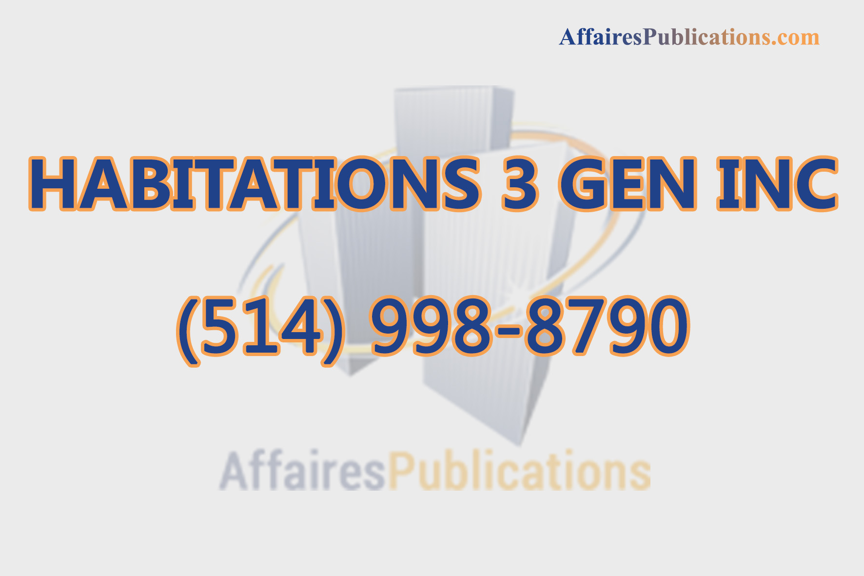 HABITATIONS 3 GEN INC