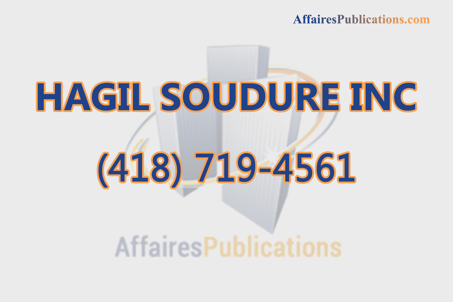HAGIL SOUDURE INC