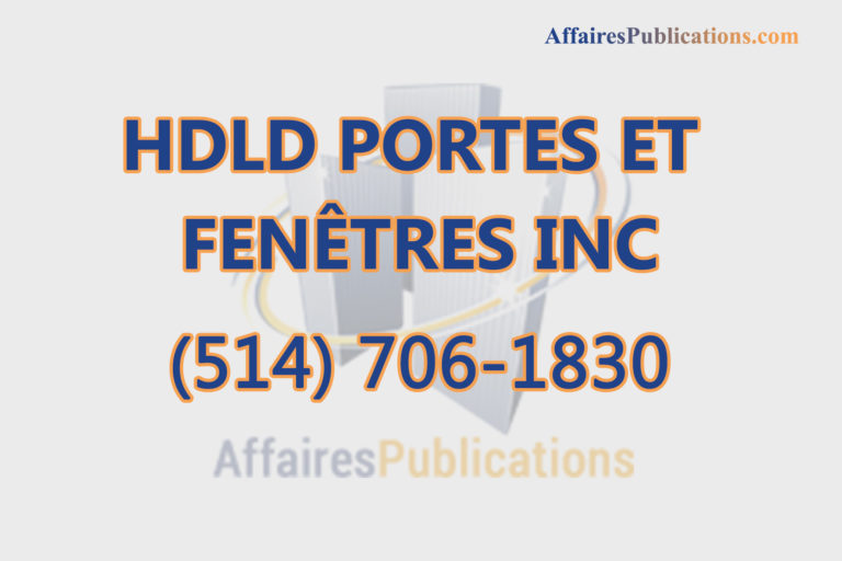 HDLD PORTES ET FENÊTRES INC