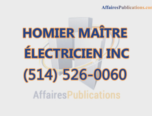 HOMIER MAÎTRE ÉLECTRICIEN INC