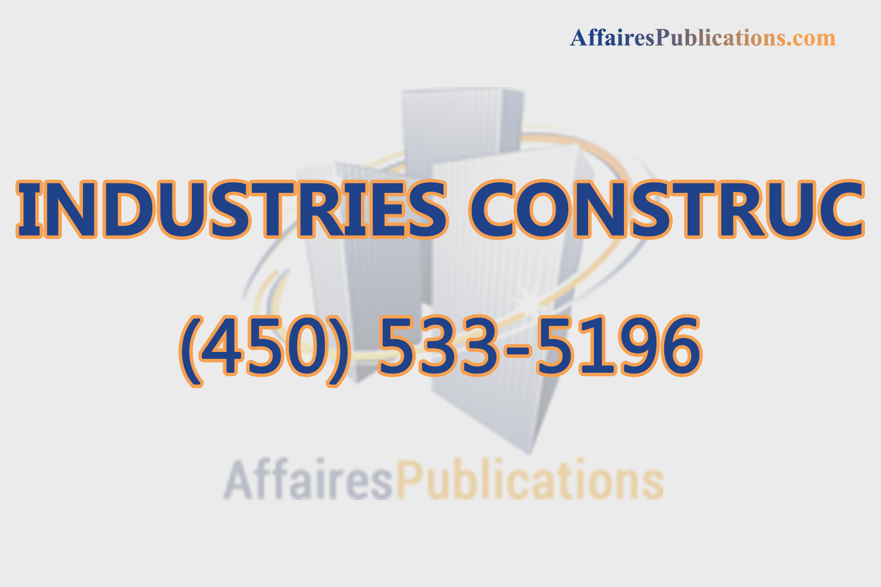 INDUSTRIES CONSTRUC INC