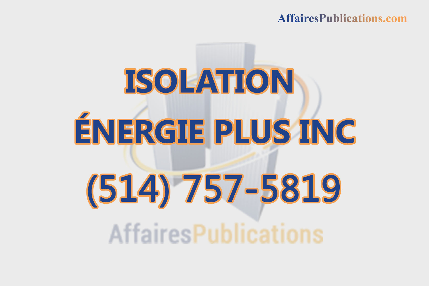 ISOLATION ÉNERGIE PLUS INC