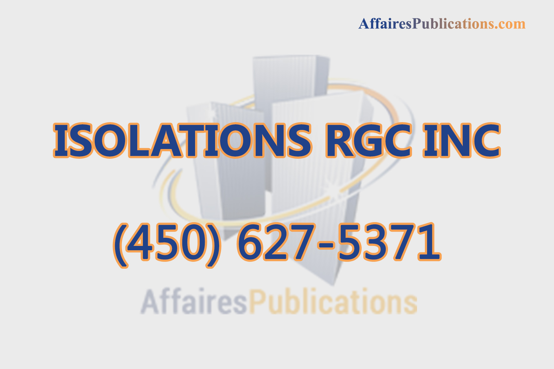 ISOLATIONS RGC INC