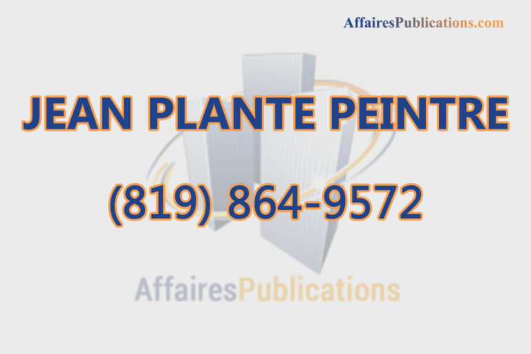 JEAN PLANTE PEINTRE ENR