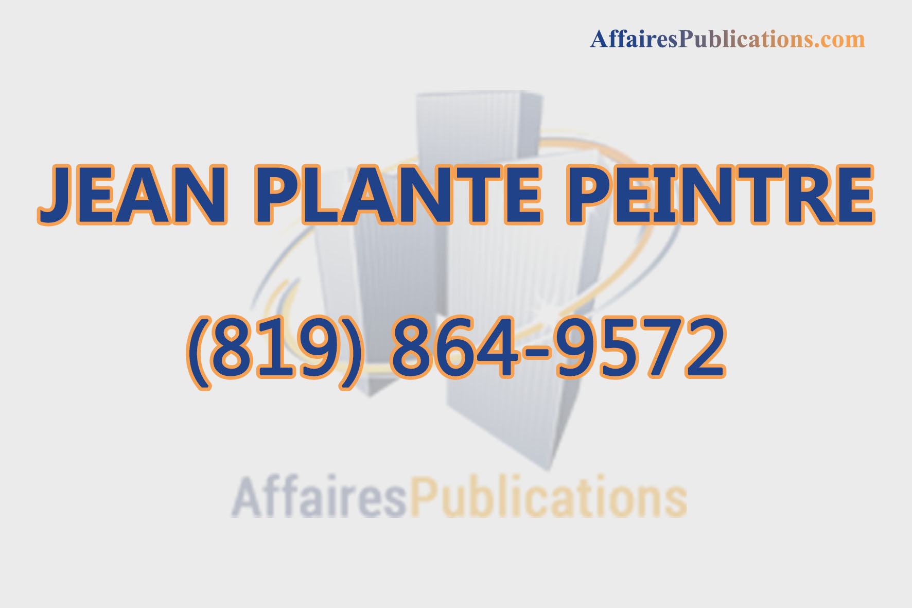 JEAN PLANTE PEINTRE ENR