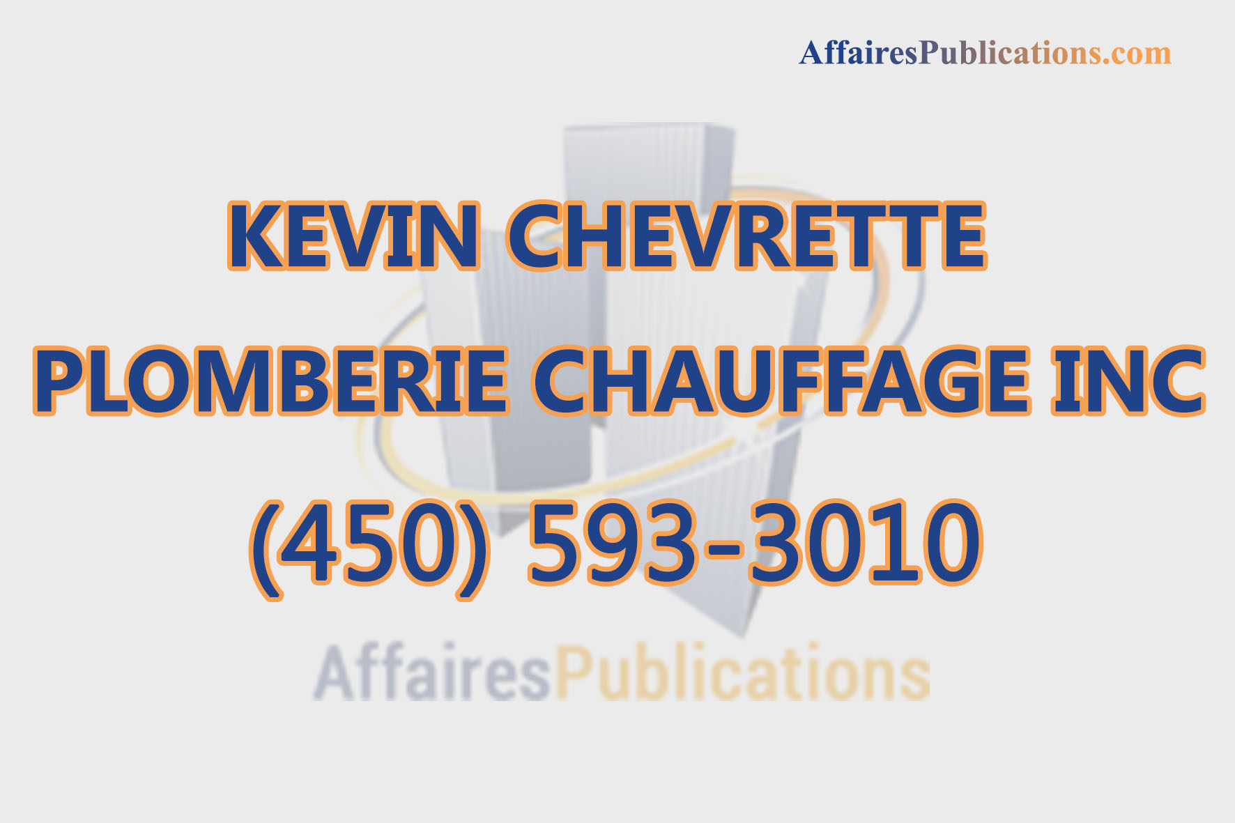 KEVIN CHEVRETTE PLOMBERIE CHAUFFAGE INC