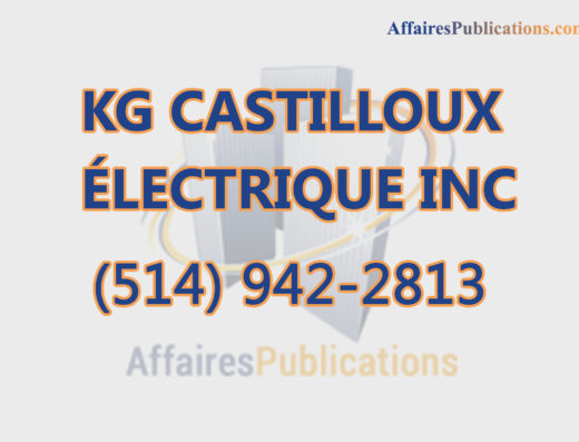 KG CASTILLOUX ÉLECTRIQUE INC