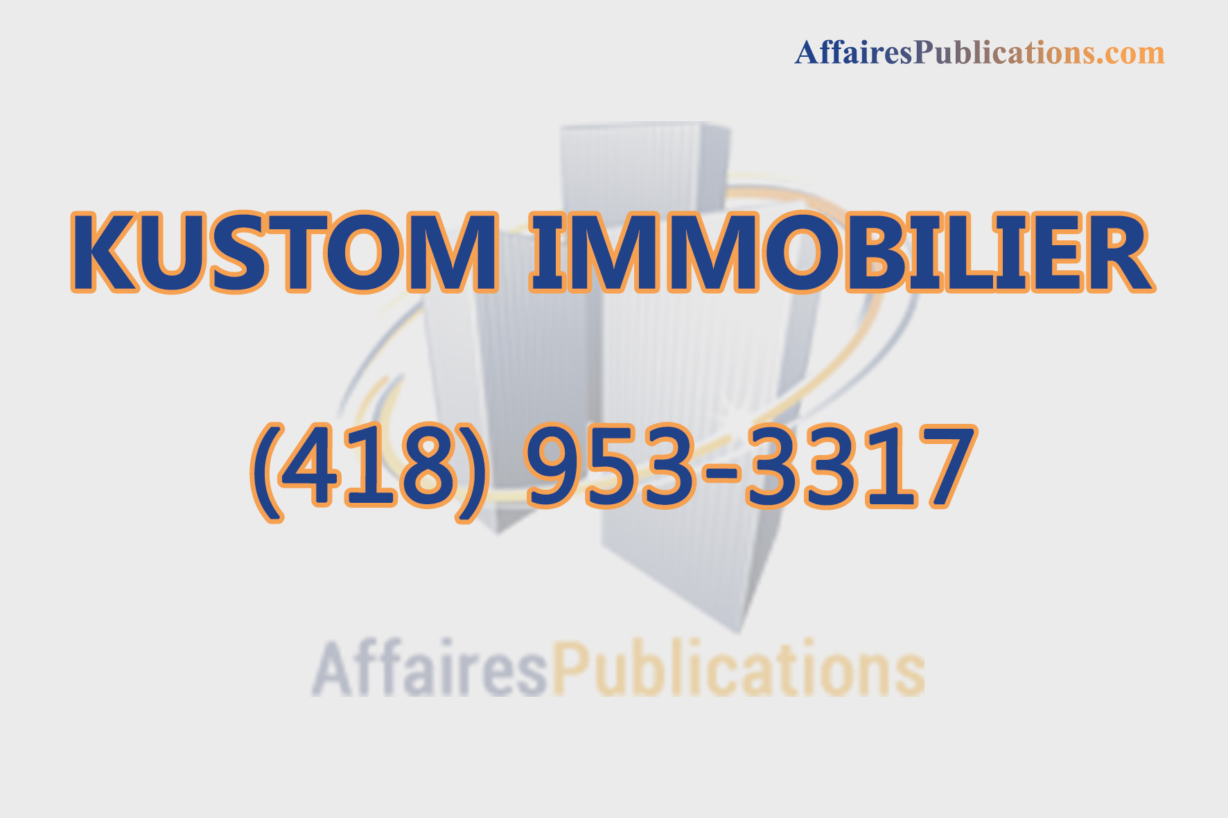 KUSTOM IMMOBILIER INC