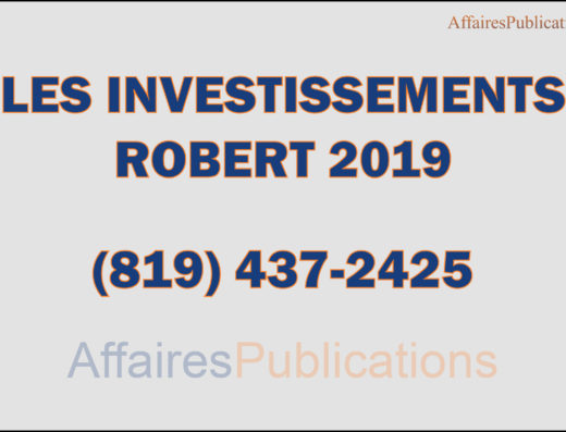 LES INVESTISSEMENTS ROBERT 2019