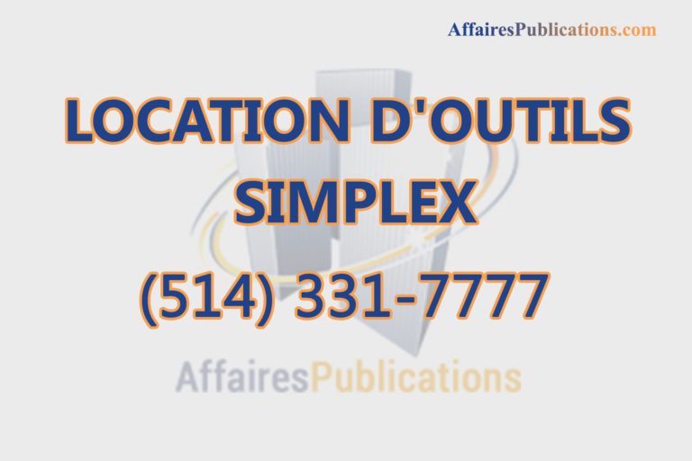 LOCATION D&rsquo;OUTILS SIMPLEX