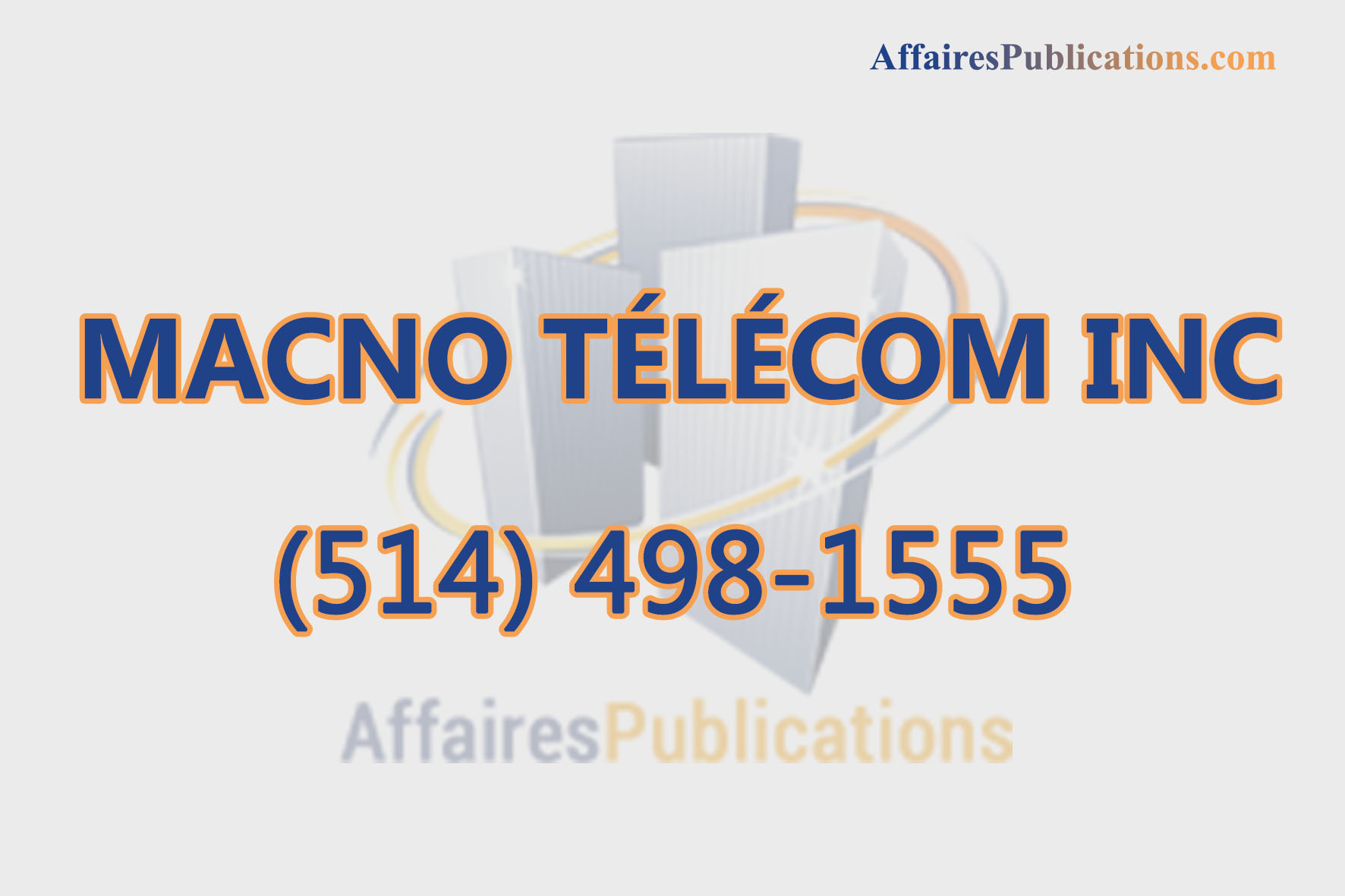 MACNO TÉLÉCOM INC