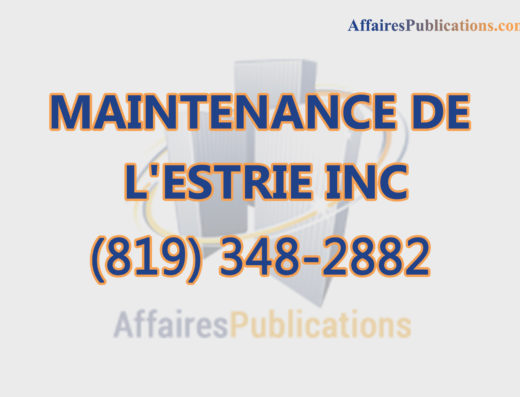 MAINTENANCE DE L&rsquo;ESTRIE INC