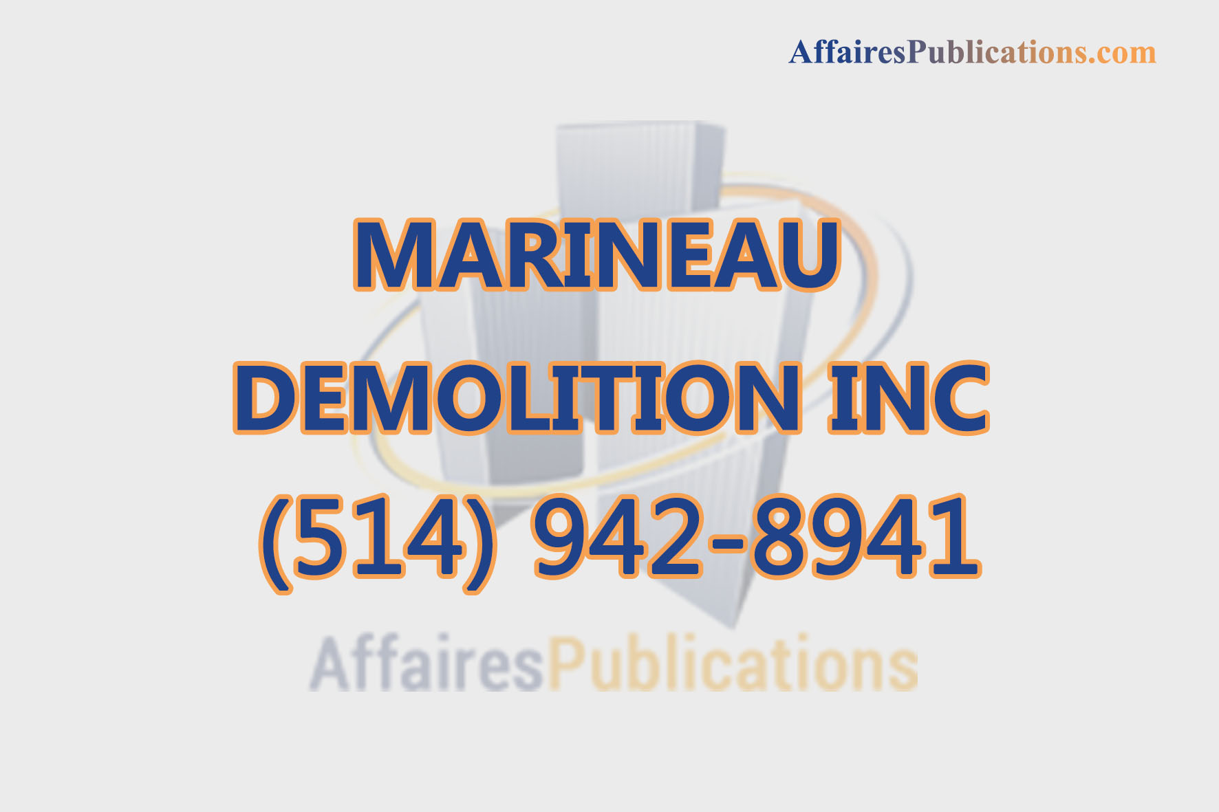 MARINEAU DEMOLITION INC