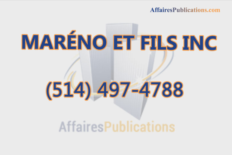 MARÉNO ET FILS INC