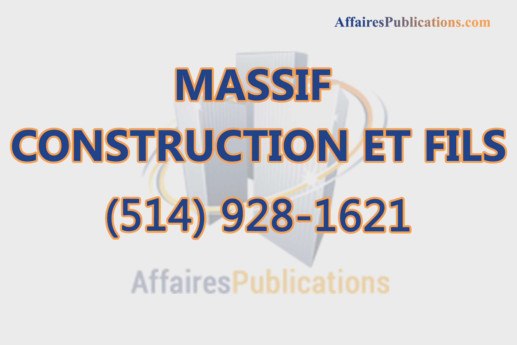 MASSIF CONSTRUCTION ET FILS INC