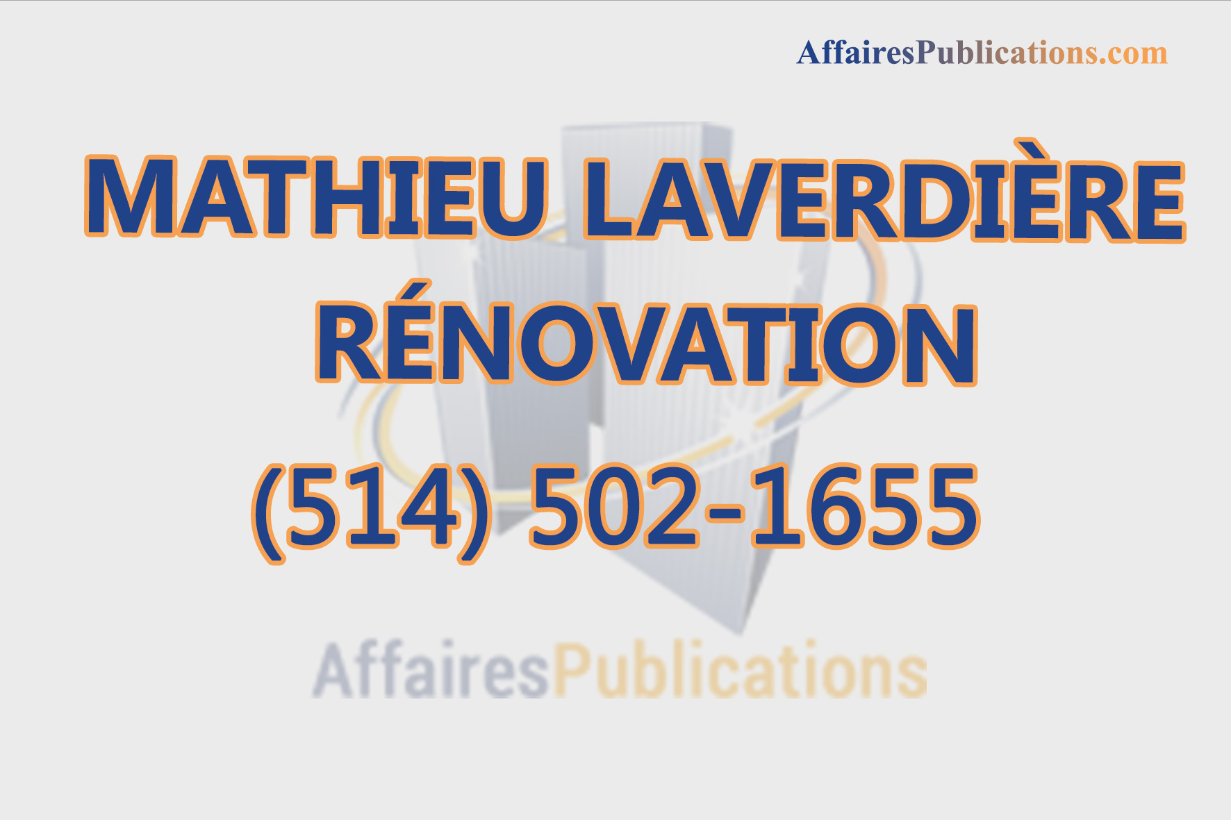 MATHIEU LAVERDIÈRE RÉNOVATION