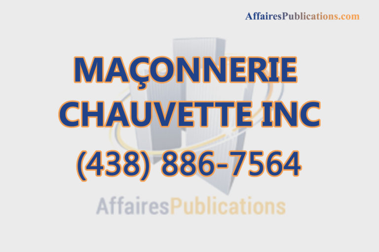MAÇONNERIE CHAUVETTE INC
