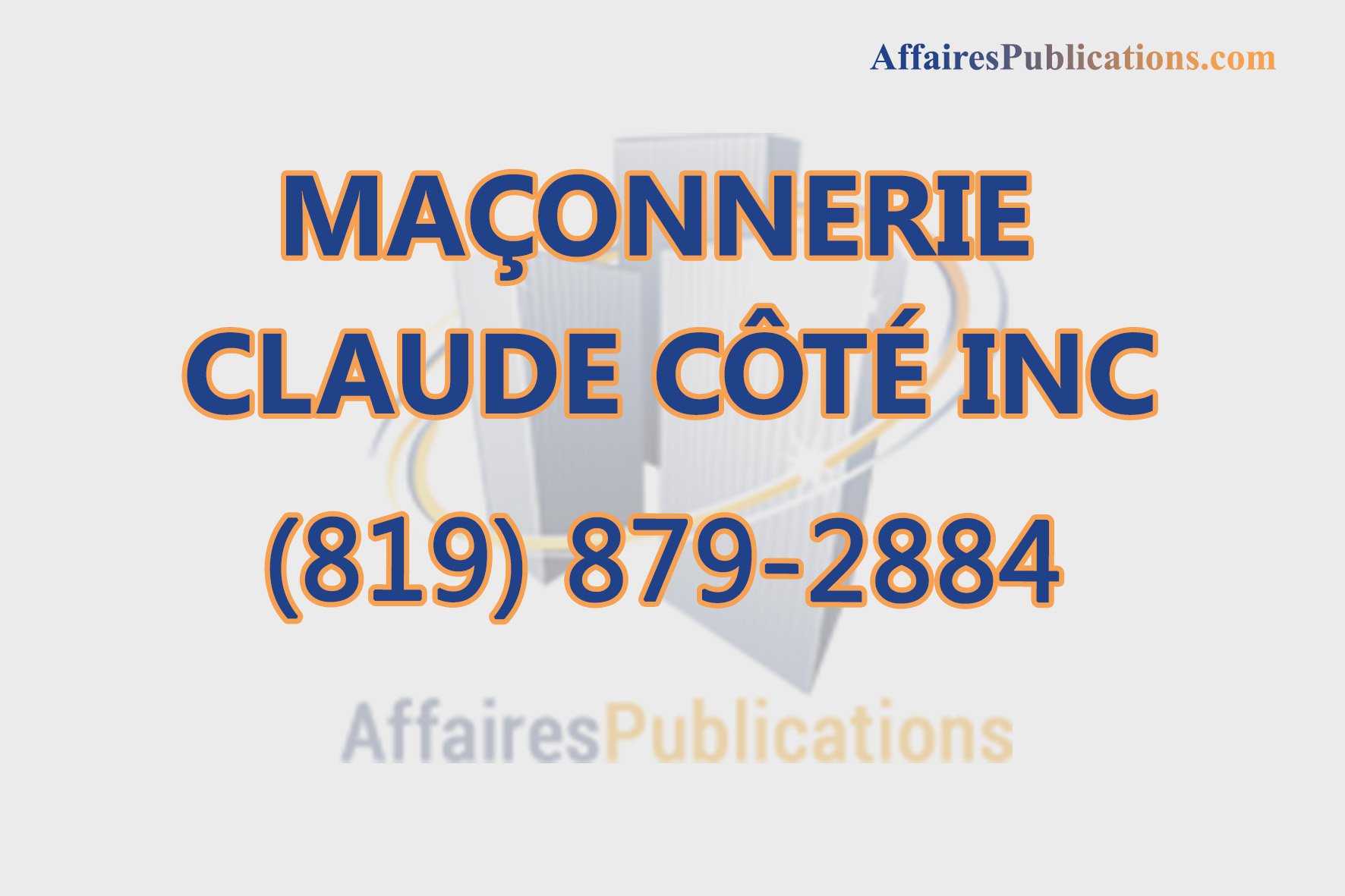 MAÇONNERIE CLAUDE CÔTÉ INC
