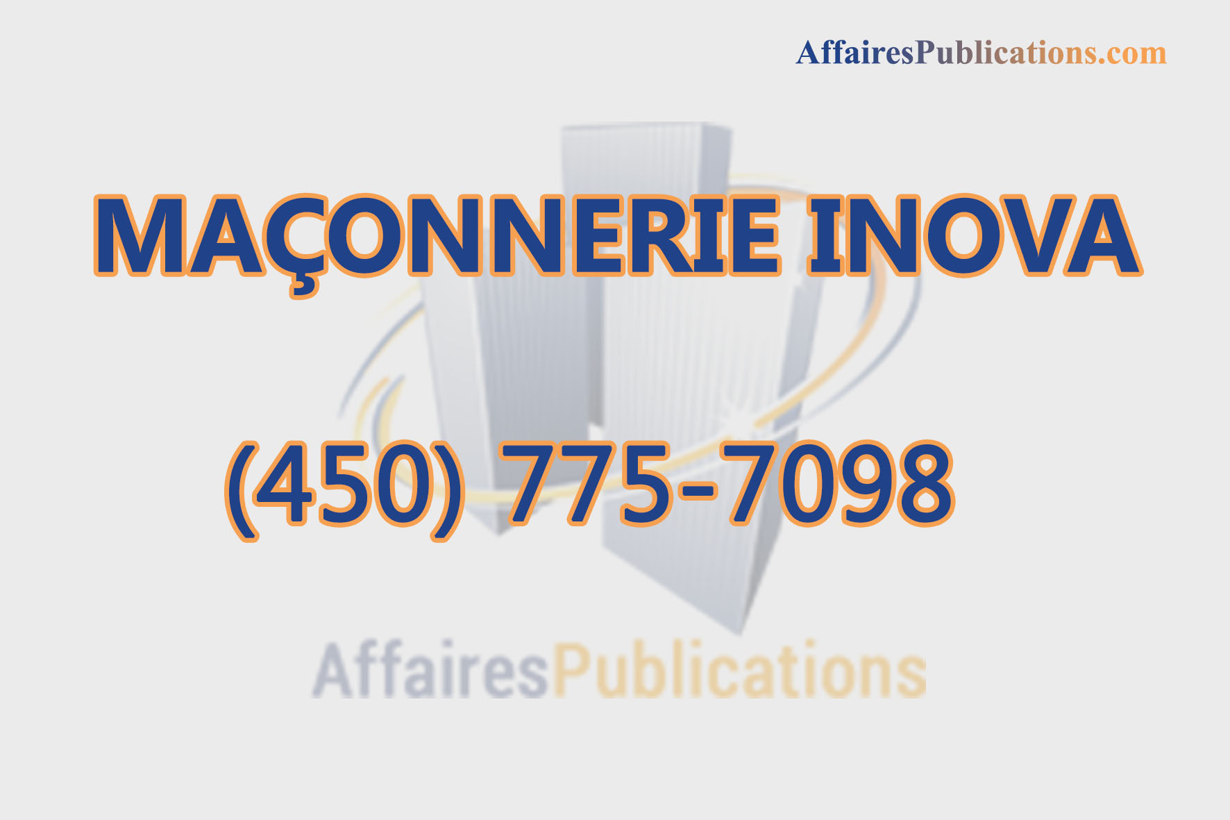MAÇONNERIE INOVA INC