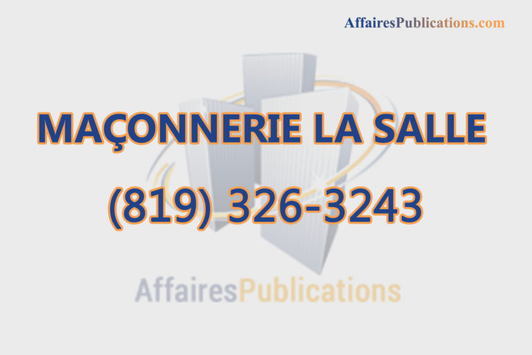 MAÇONNERIE LA SALLE INC