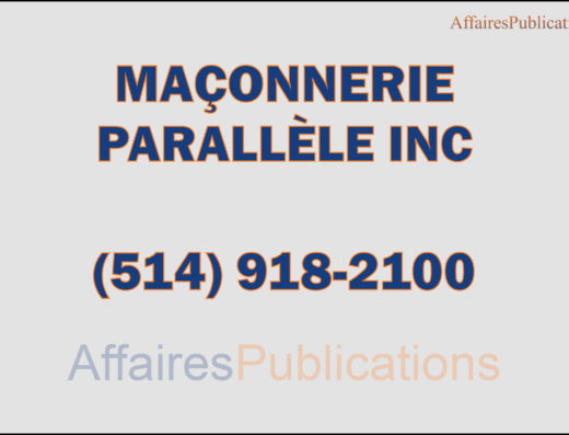 MAÇONNERIE PARALLÈLE INC