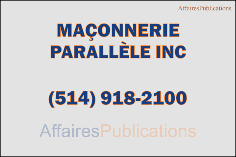 MAÇONNERIE PARALLÈLE INC