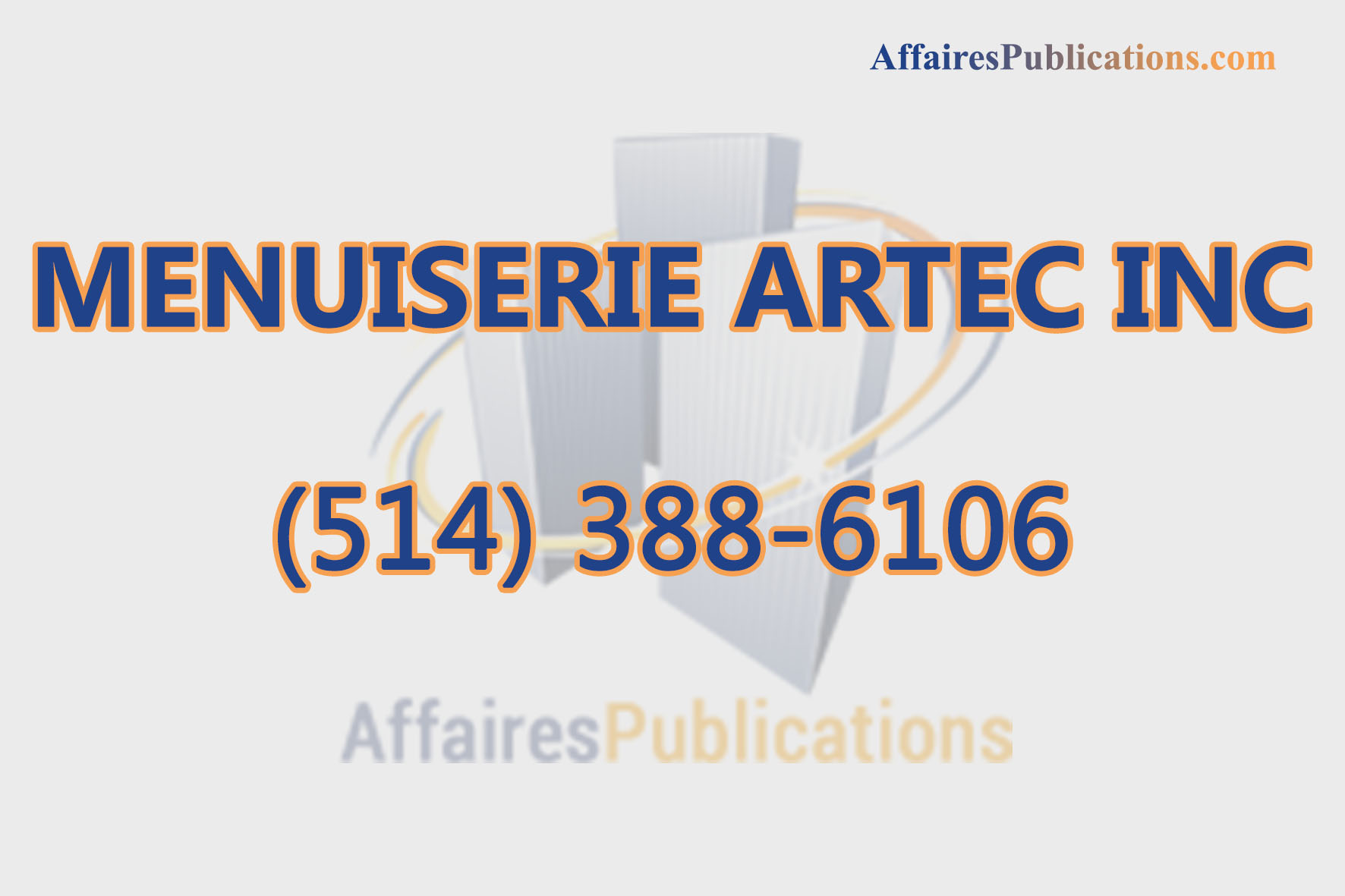 MENUISERIE ARTEC INC