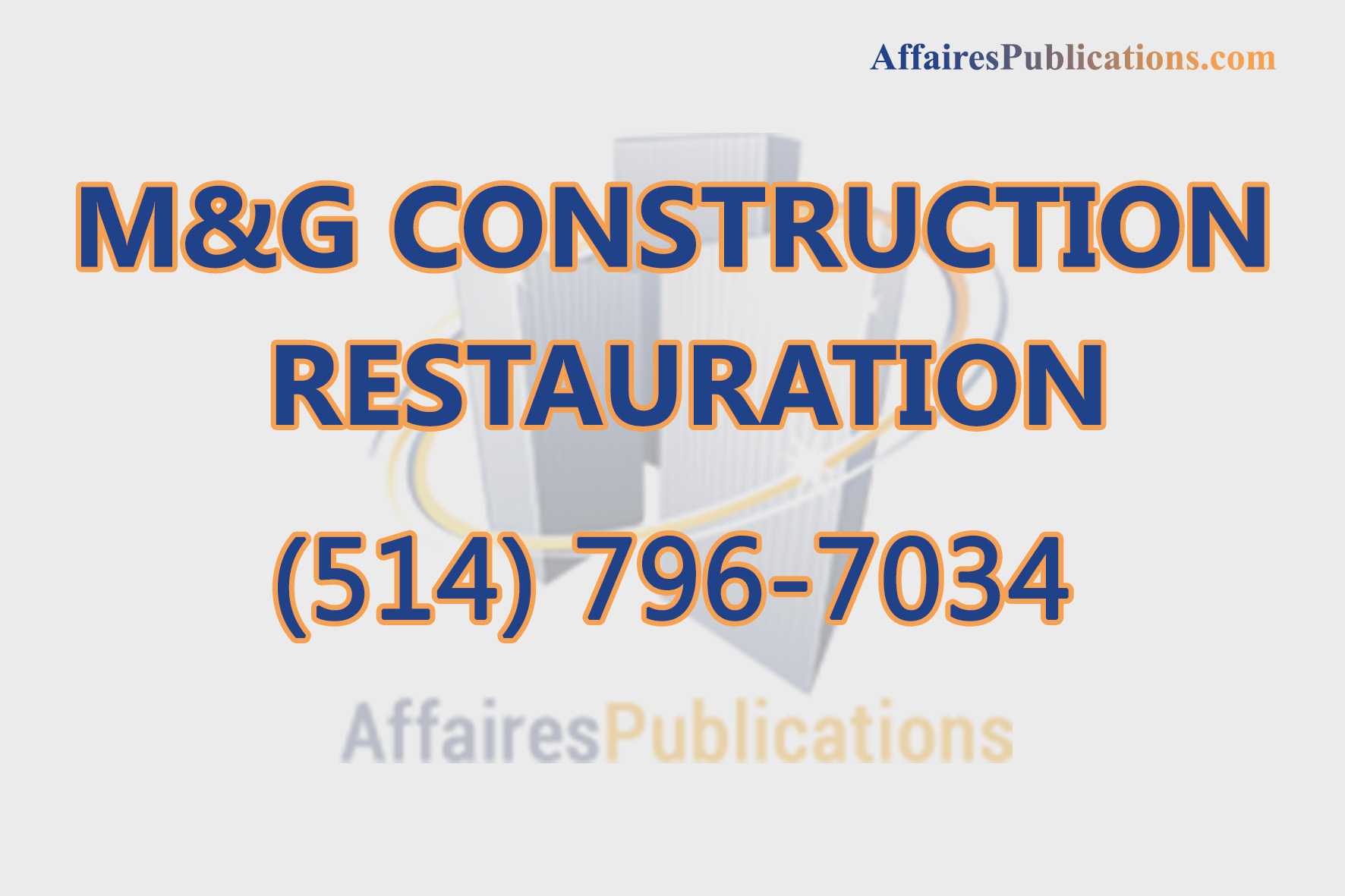 M&G CONSTRUCTION RESTAURATION