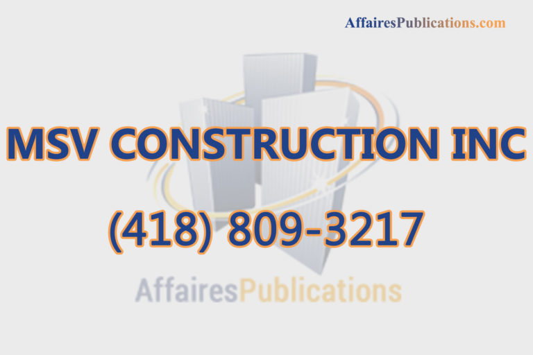 MSV CONSTRUCTION INC