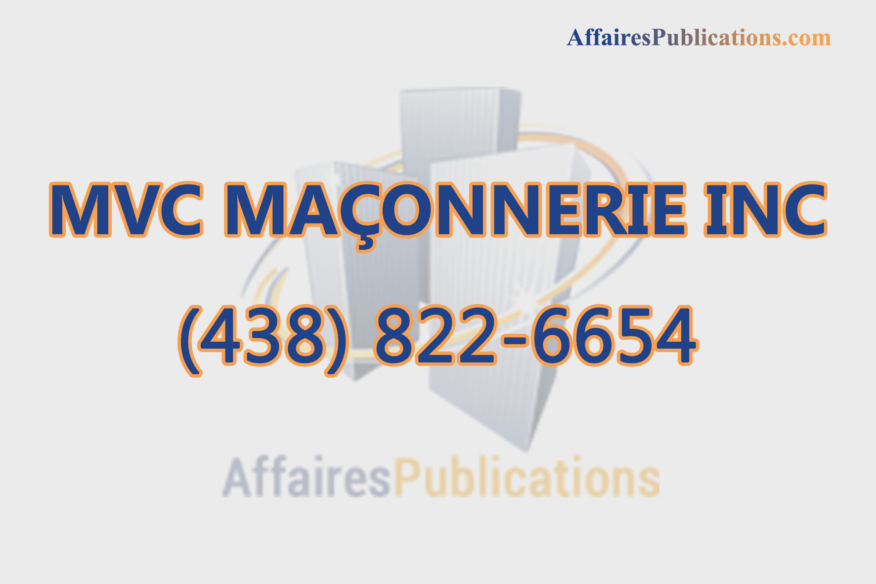 MVC MAÇONNERIE INC