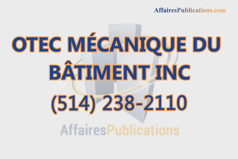 OTEC MÉCANIQUE DU BÂTIMENT INC