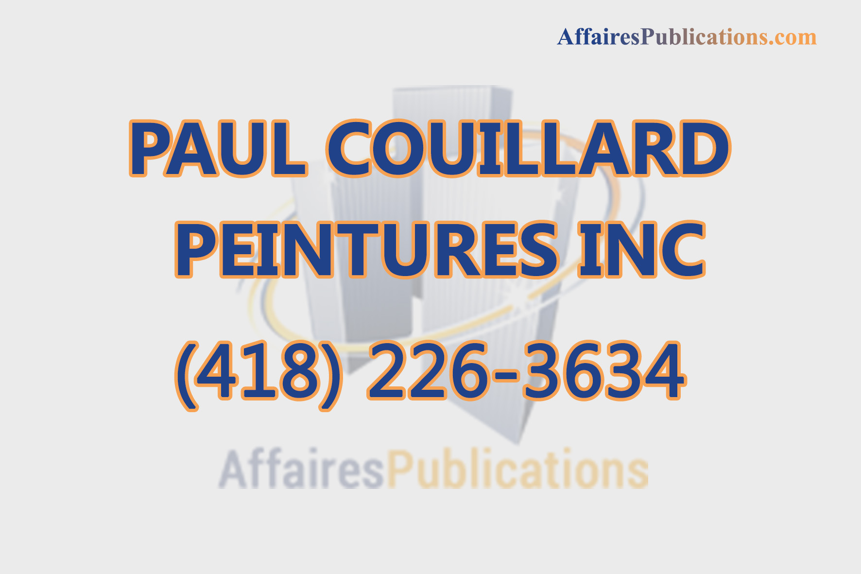 PAUL COUILLARD PEINTURES INC