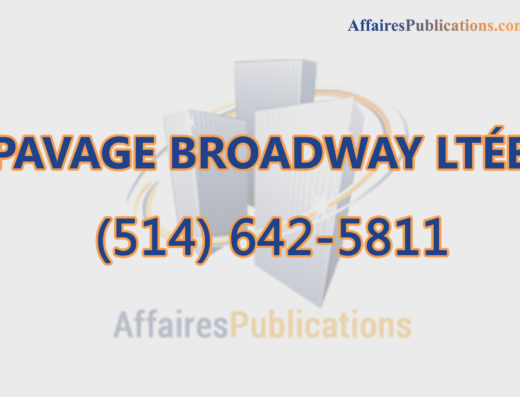 PAVAGE BROADWAY LTÉE