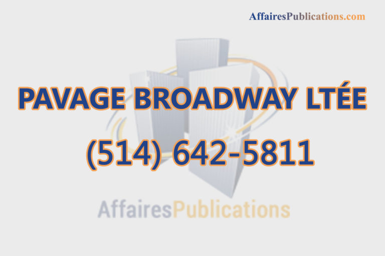 PAVAGE BROADWAY LTÉE