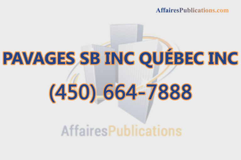 PAVAGES SB INC QUÉBEC INC