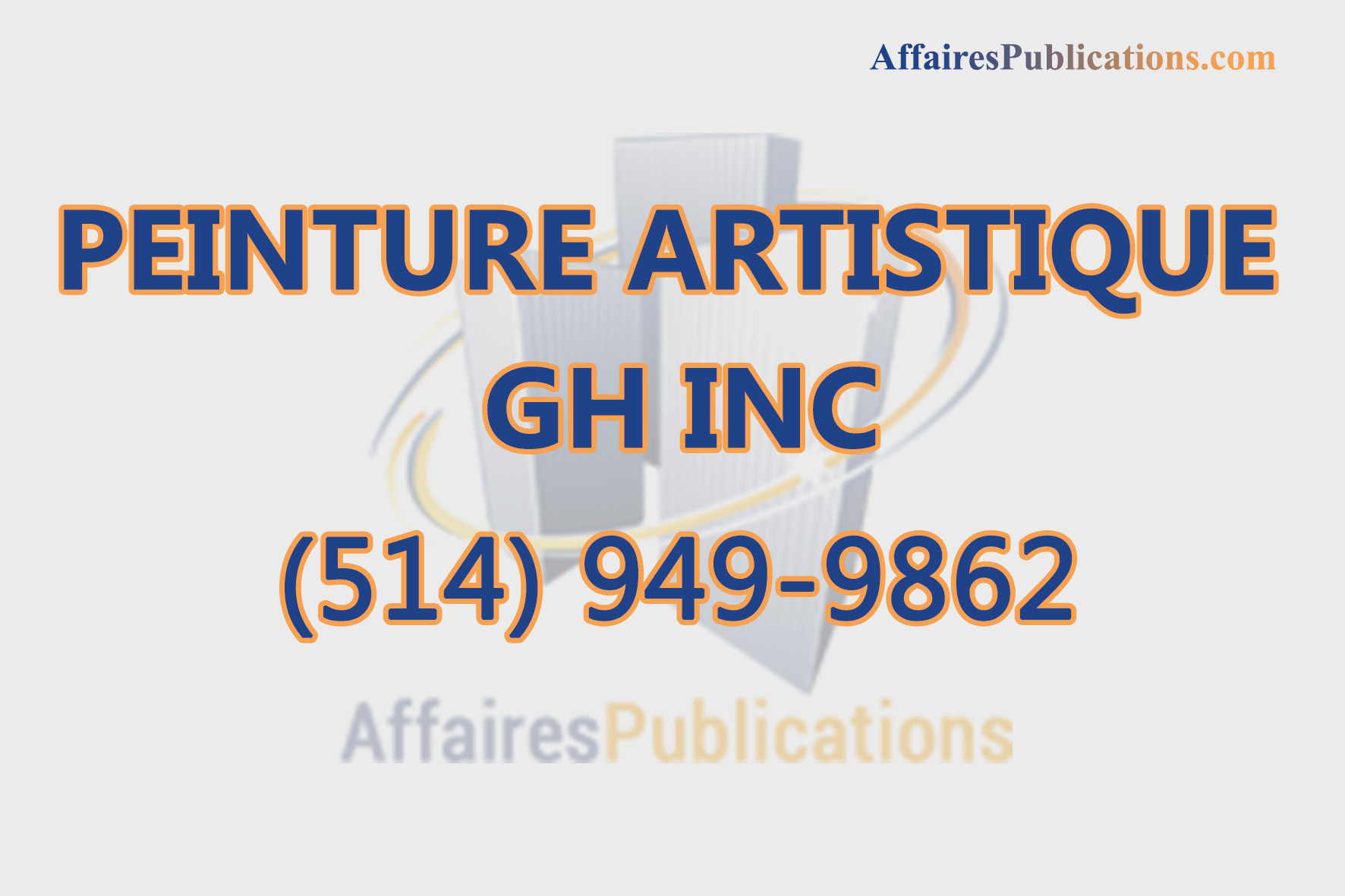 PEINTURE ARTISTIQUE GH INC