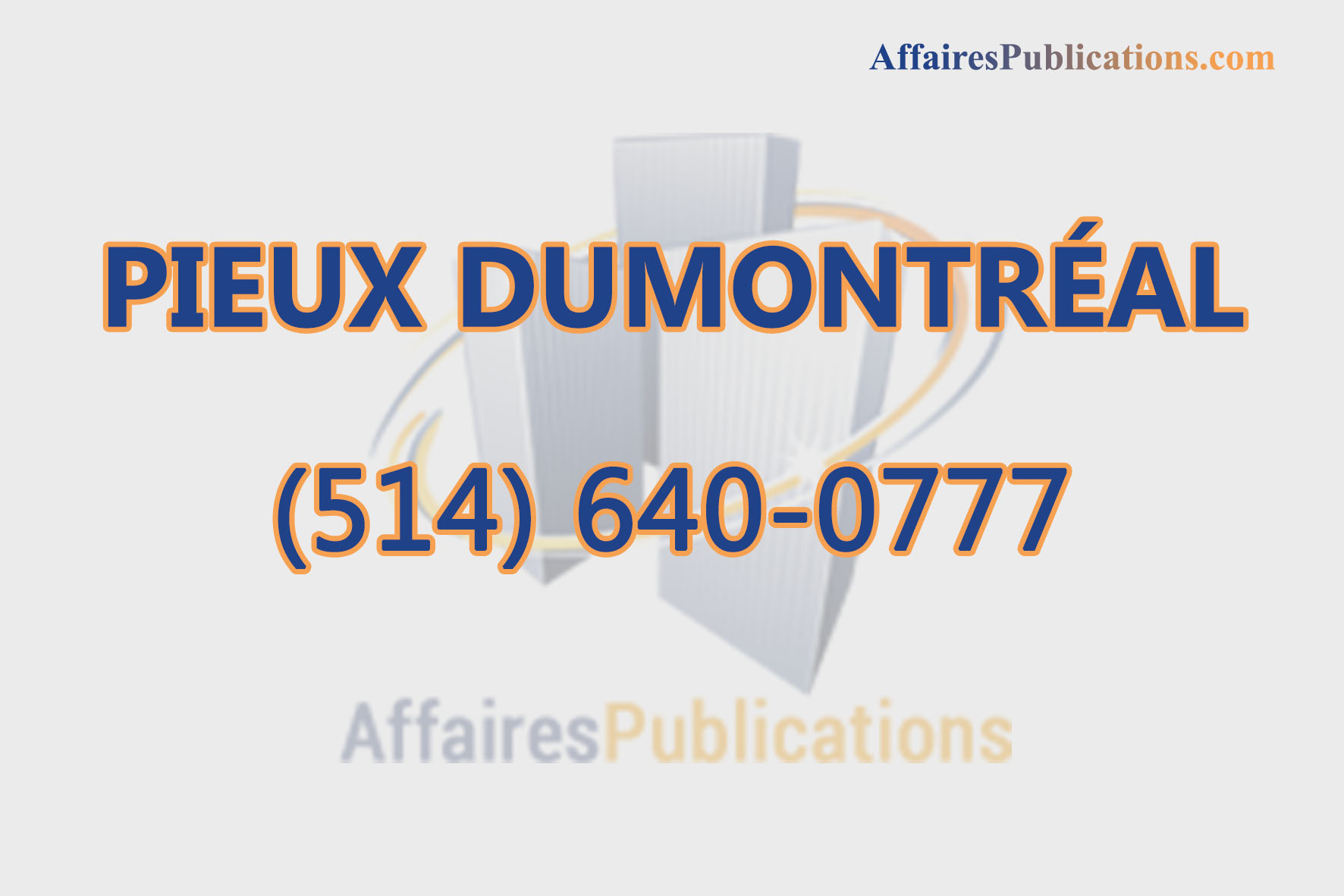 PIEUX DUMONTRÉAL INC