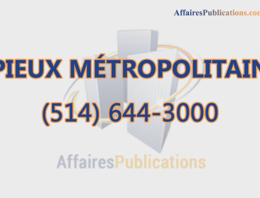 PIEUX MÉTROPOLITAIN INC