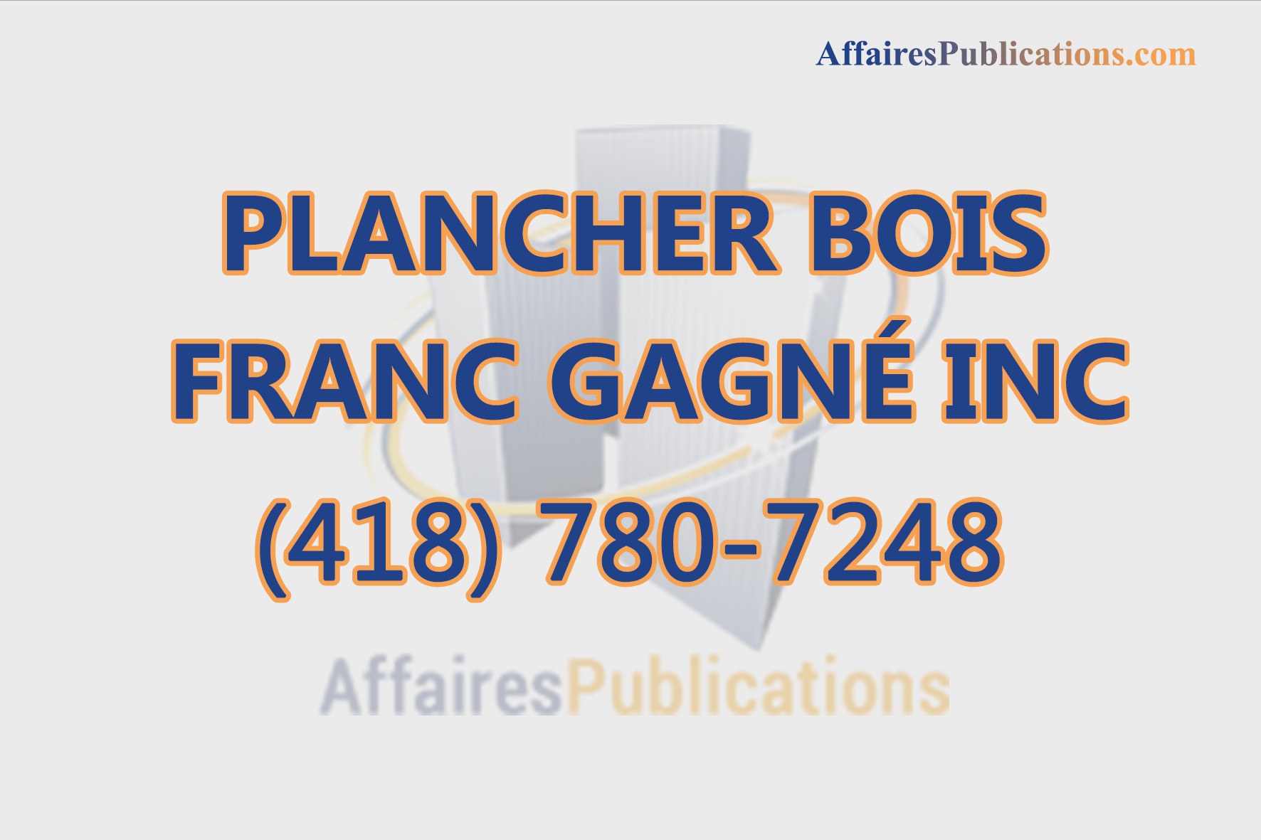 PLANCHER BOIS FRANC GAGNÉ INC