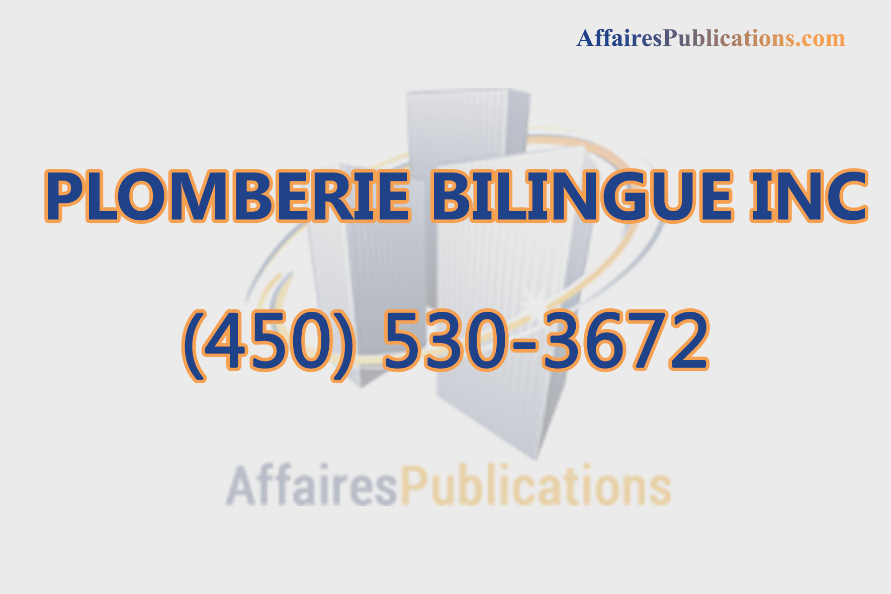 PLOMBERIE BILINGUE INC