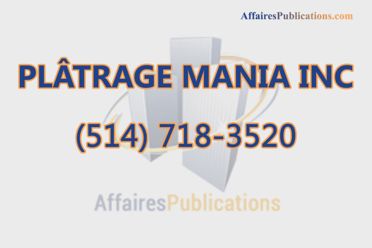 PLÂTRAGE MANIA INC
