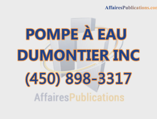 POMPE À EAU DUMONTIER INC