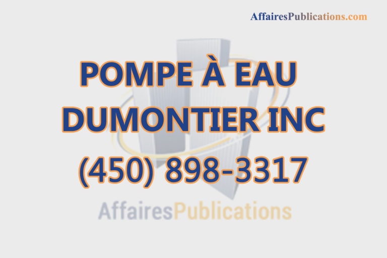 POMPE À EAU DUMONTIER INC