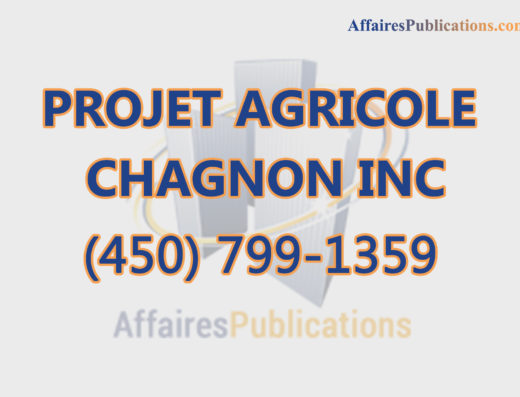 PROJET AGRICOLE CHAGNON INC