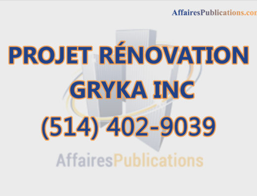 PROJET RÉNOVATION GRYKA INC